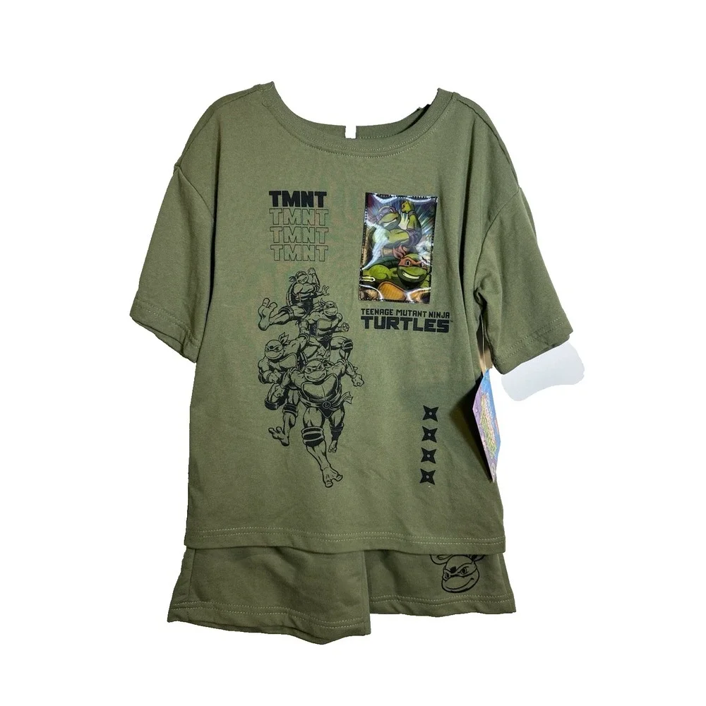 teenage mutant ninja‎ turtles boys short sleeve & shorts set size 6